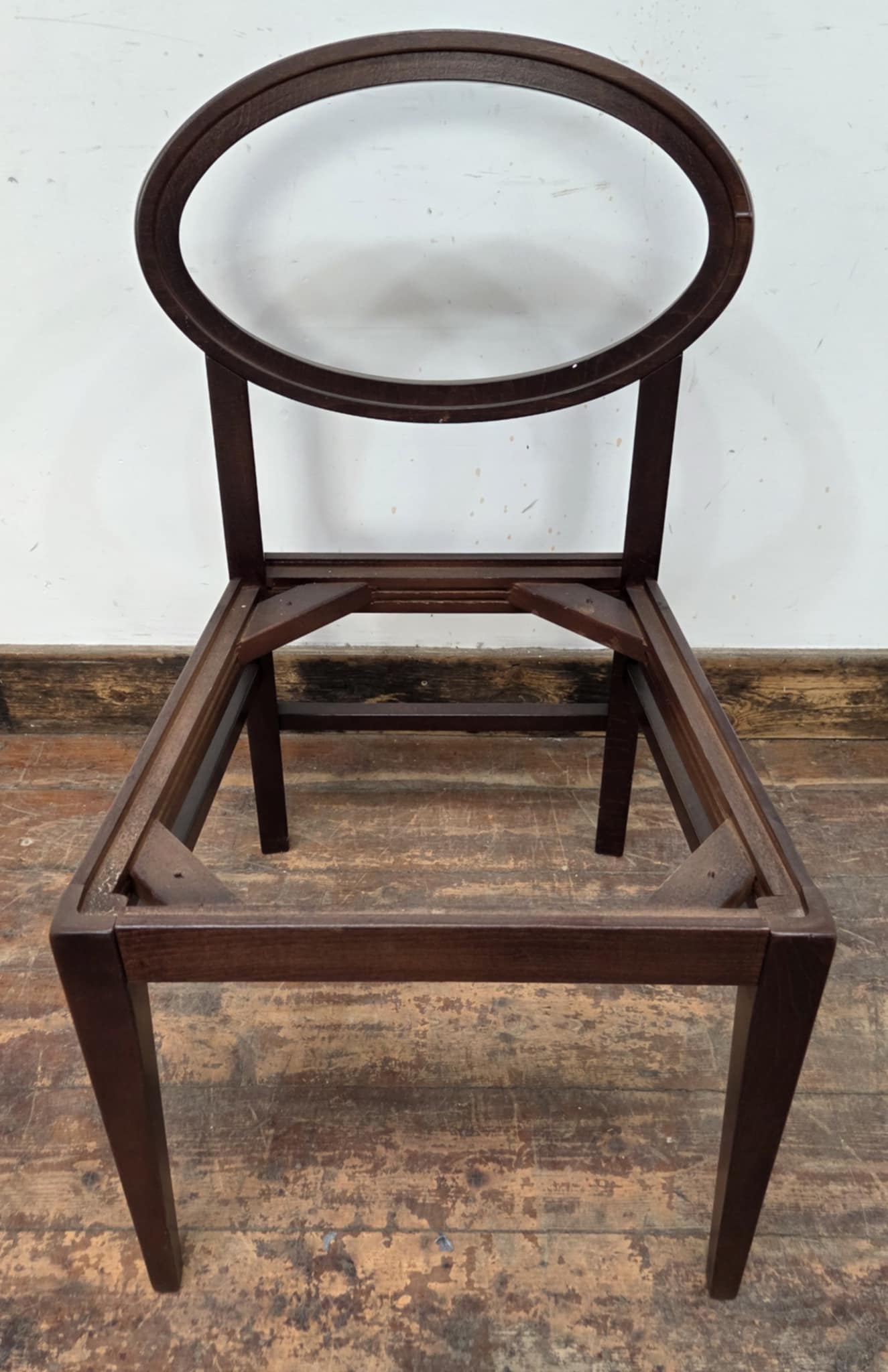 Set of 28 Wooden Spoonback Dining Chair Frames, without Seats or Upholstery