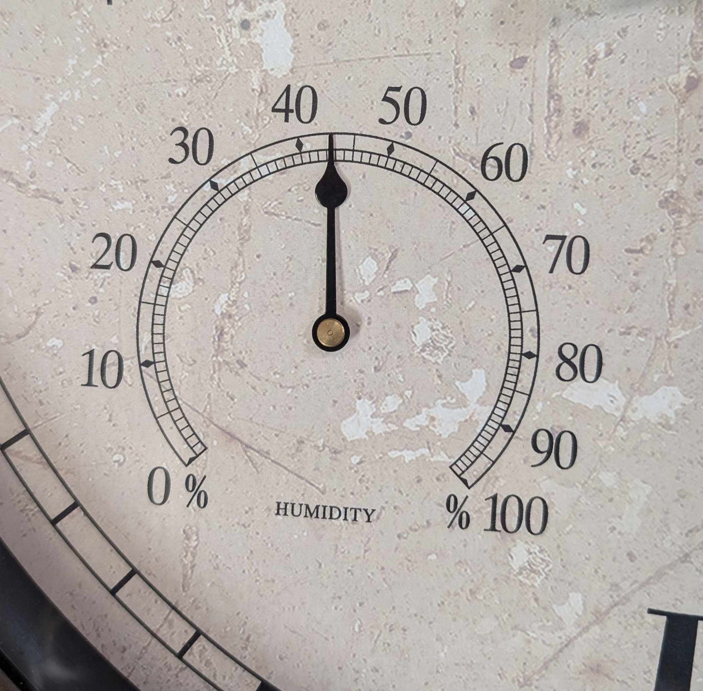 Black Framed Outdoor Clock / Thermometer / Hygrometer