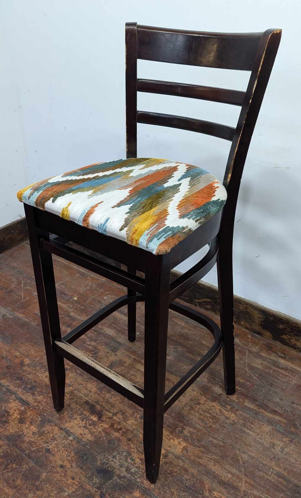 Single Wooden Bar Stool (assorted colours and designs)