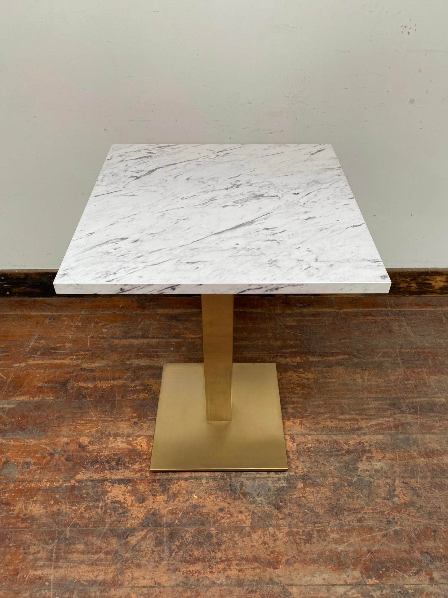 NEW square table base in champagne gold