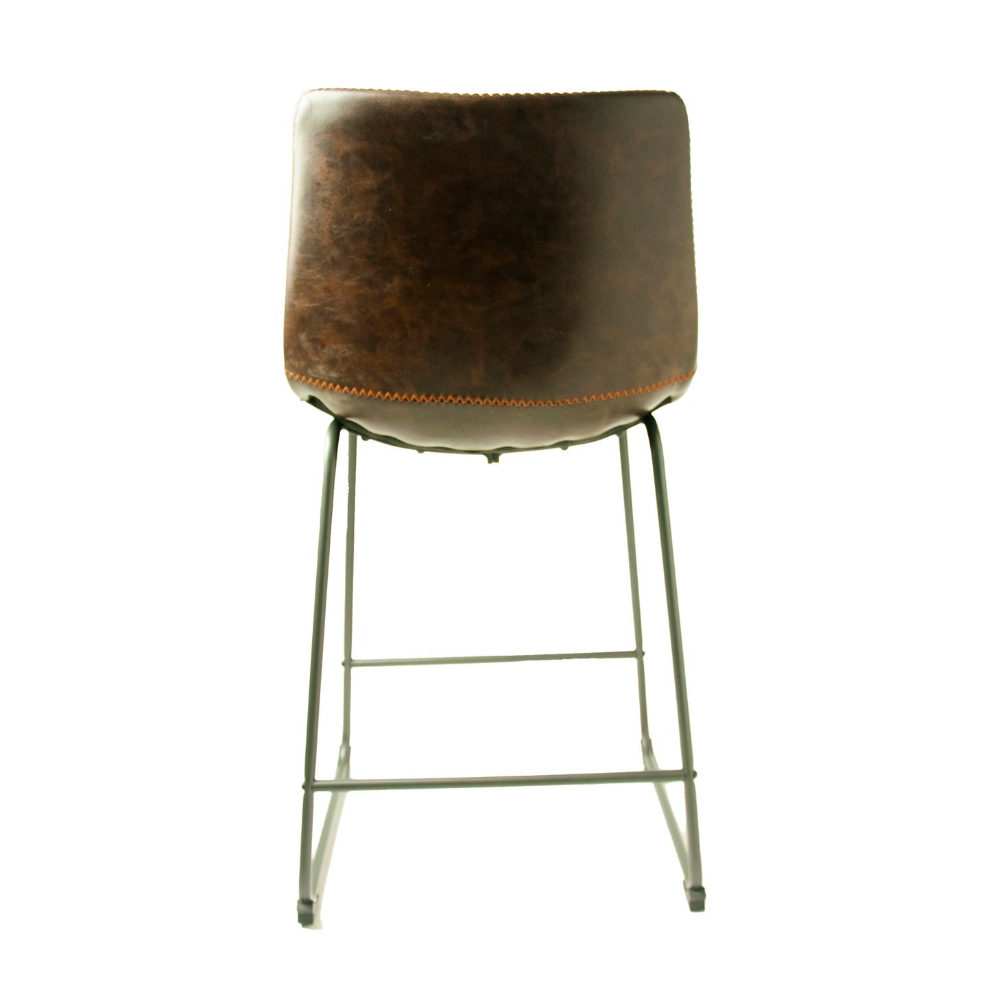 Pair of Cooper Chestnut Vegan Counter Stools