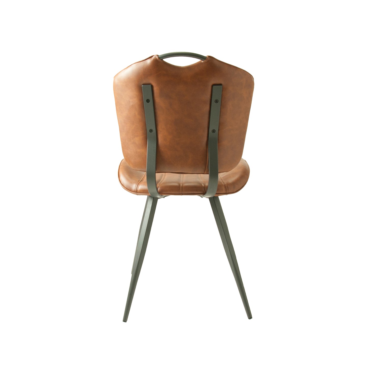 Healey Tan Vegan Leather Dining Chairs