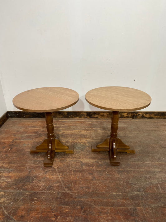 Pair of Round Bar Tables
