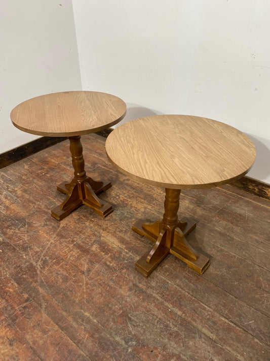 Pair of Round Bar Tables