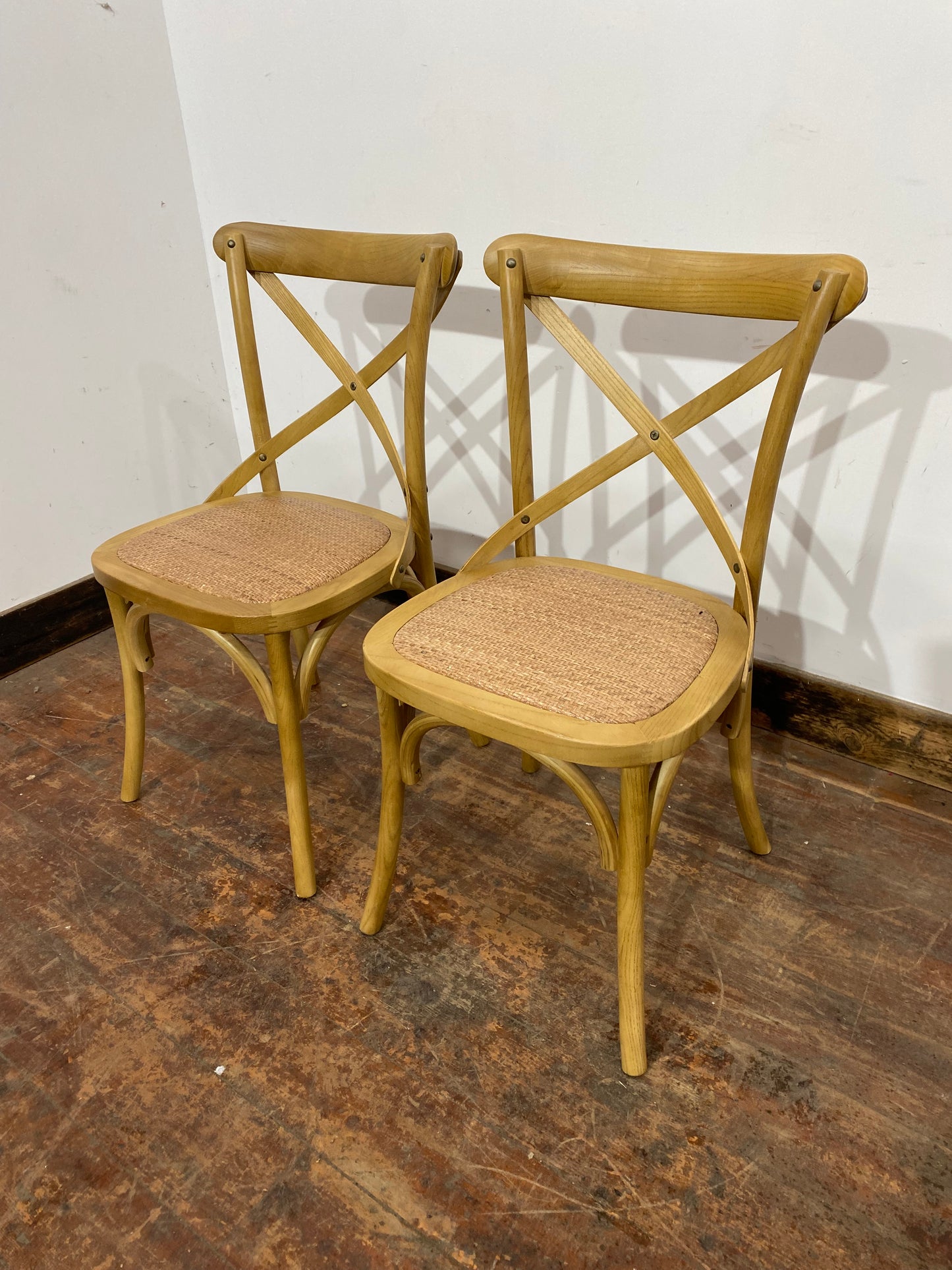 Pair of French Bistro chairs