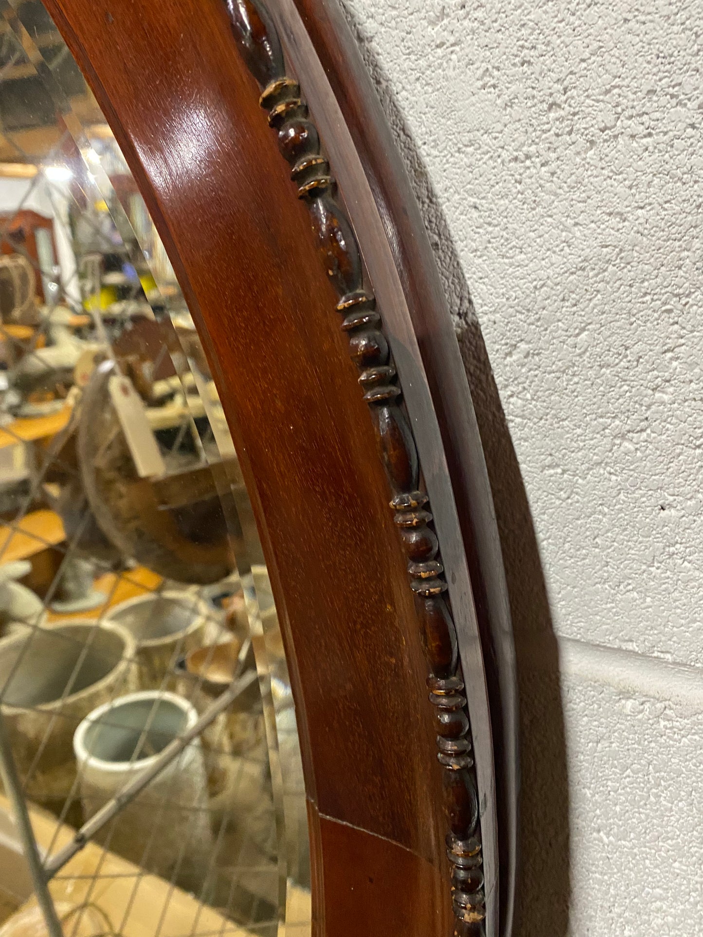 Edwardian Oval Mirror