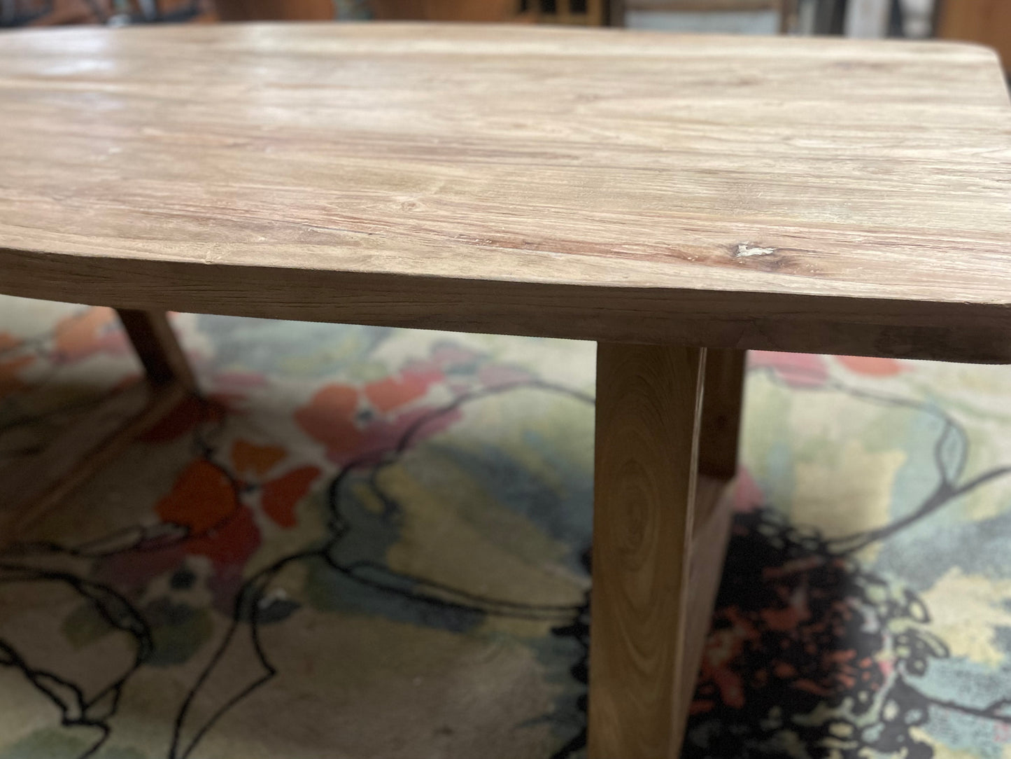 Stylish Scandi-style dining table in light wood