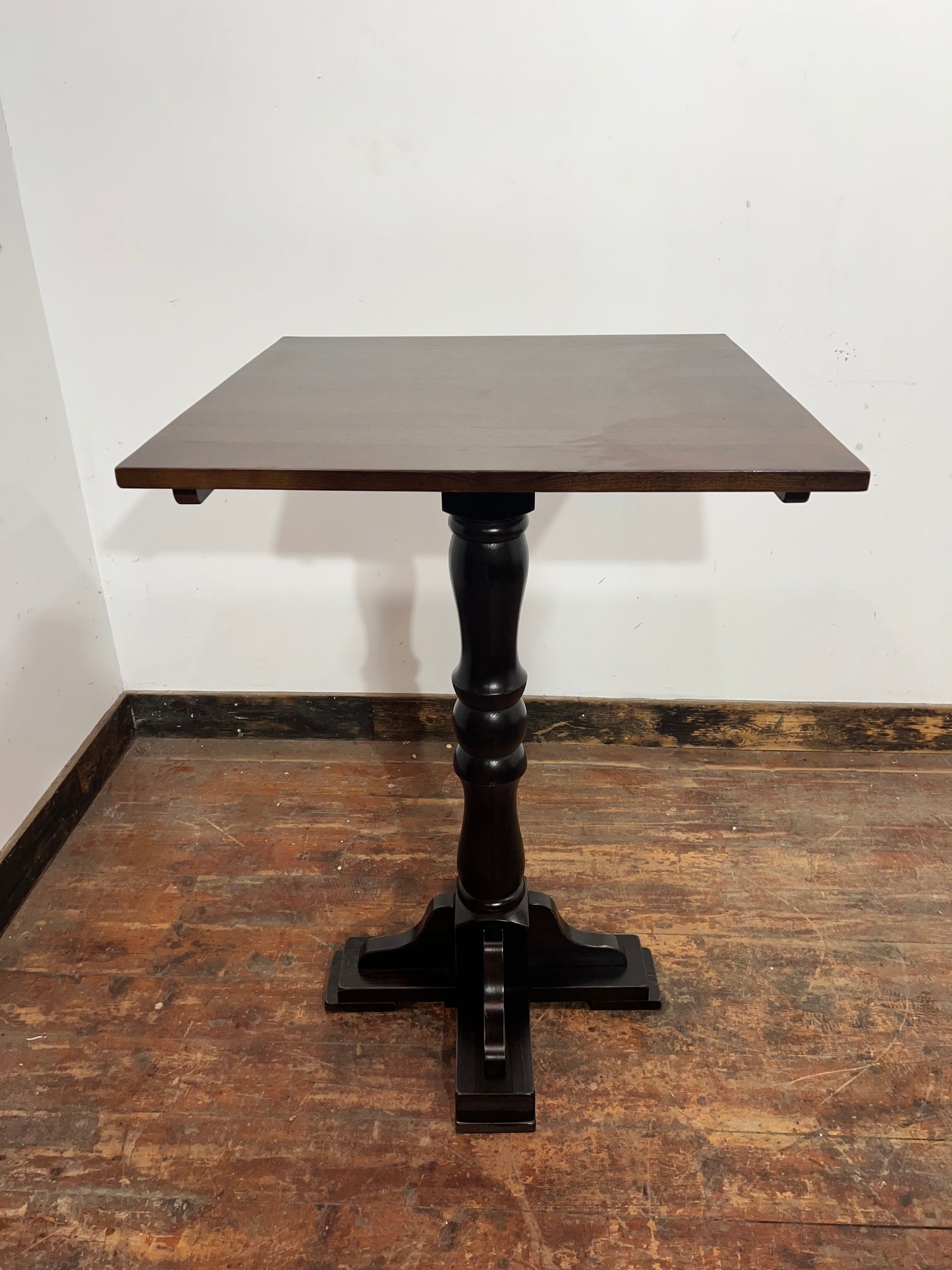 Medium Tone Wood Poseur Table