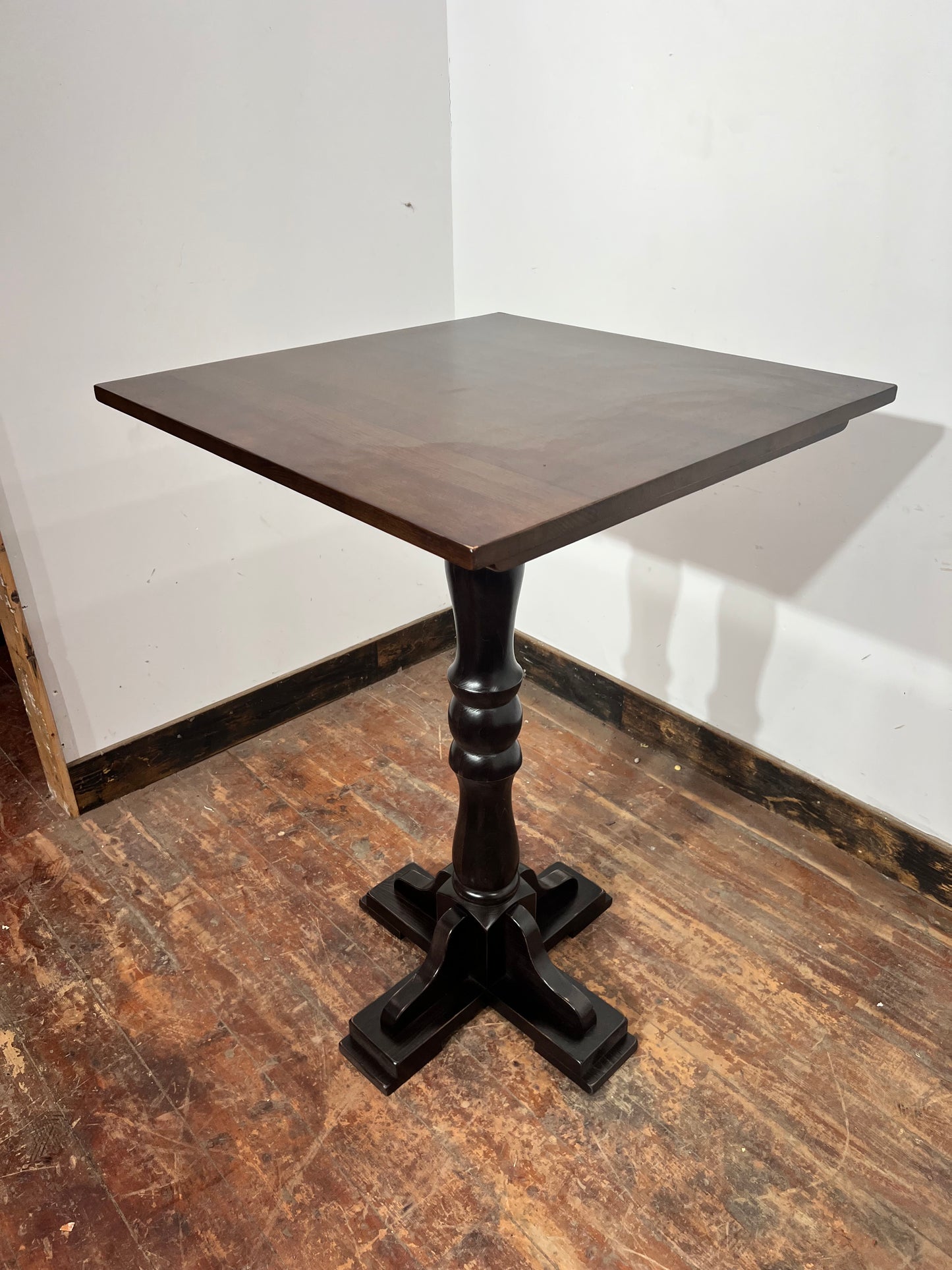 Medium Tone Wood Poseur Table