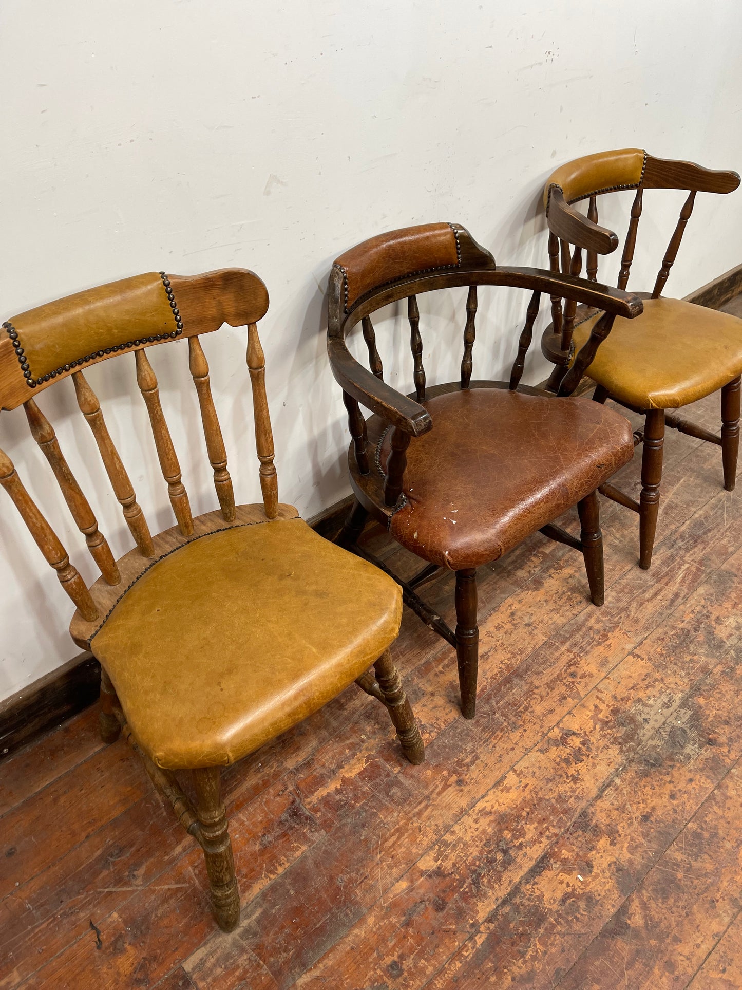 Mix 'n' Match Offer: trio of vintage style wooden pub chairs