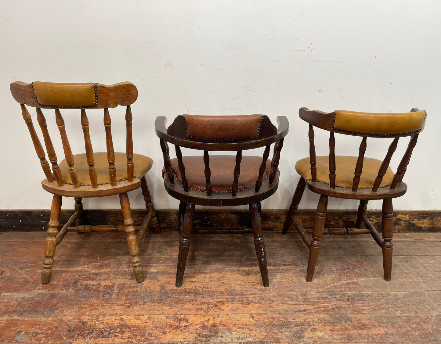 Mix 'n' Match Offer: trio of vintage style wooden pub chairs