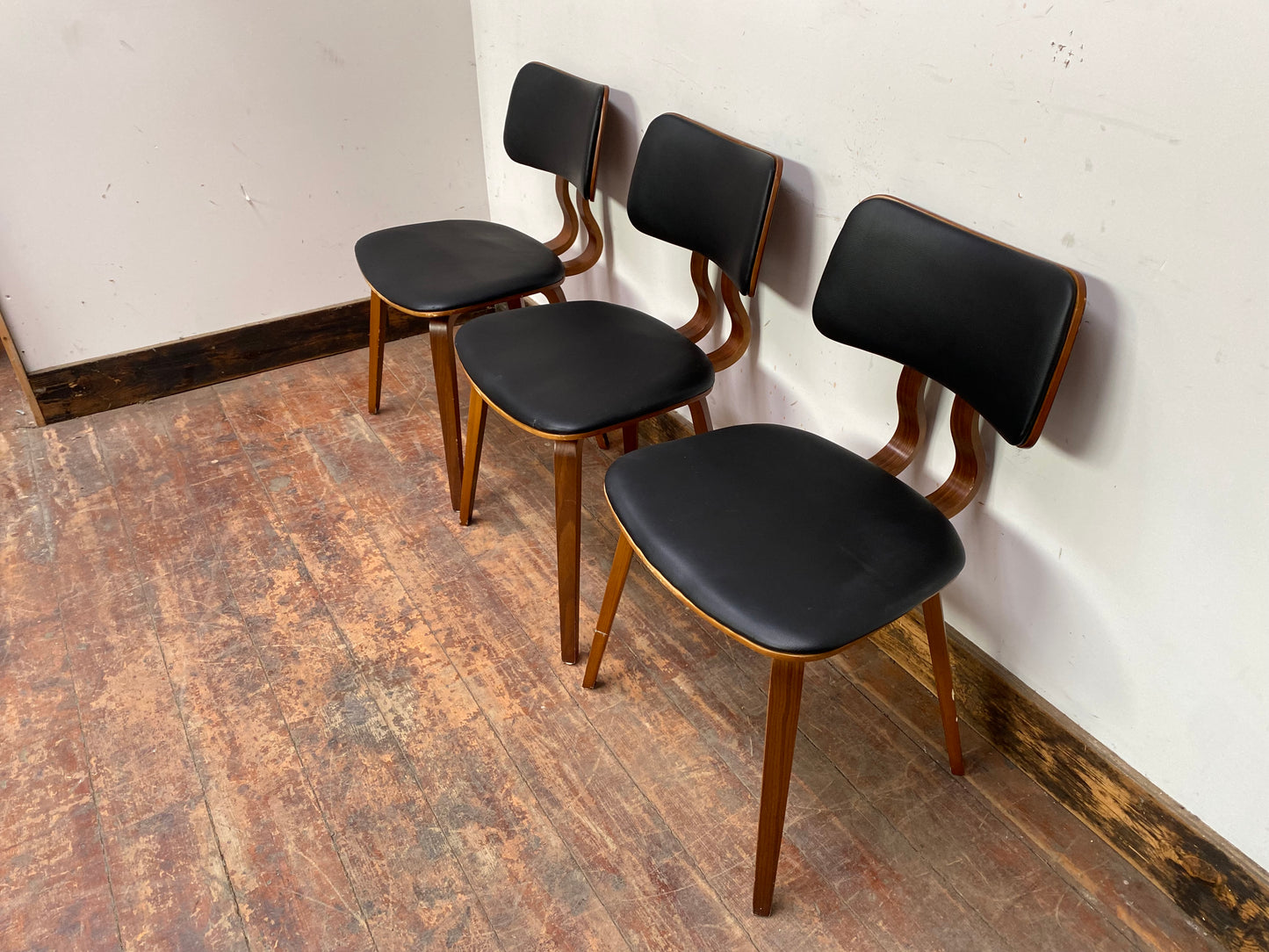 3 x stylish dining chairs