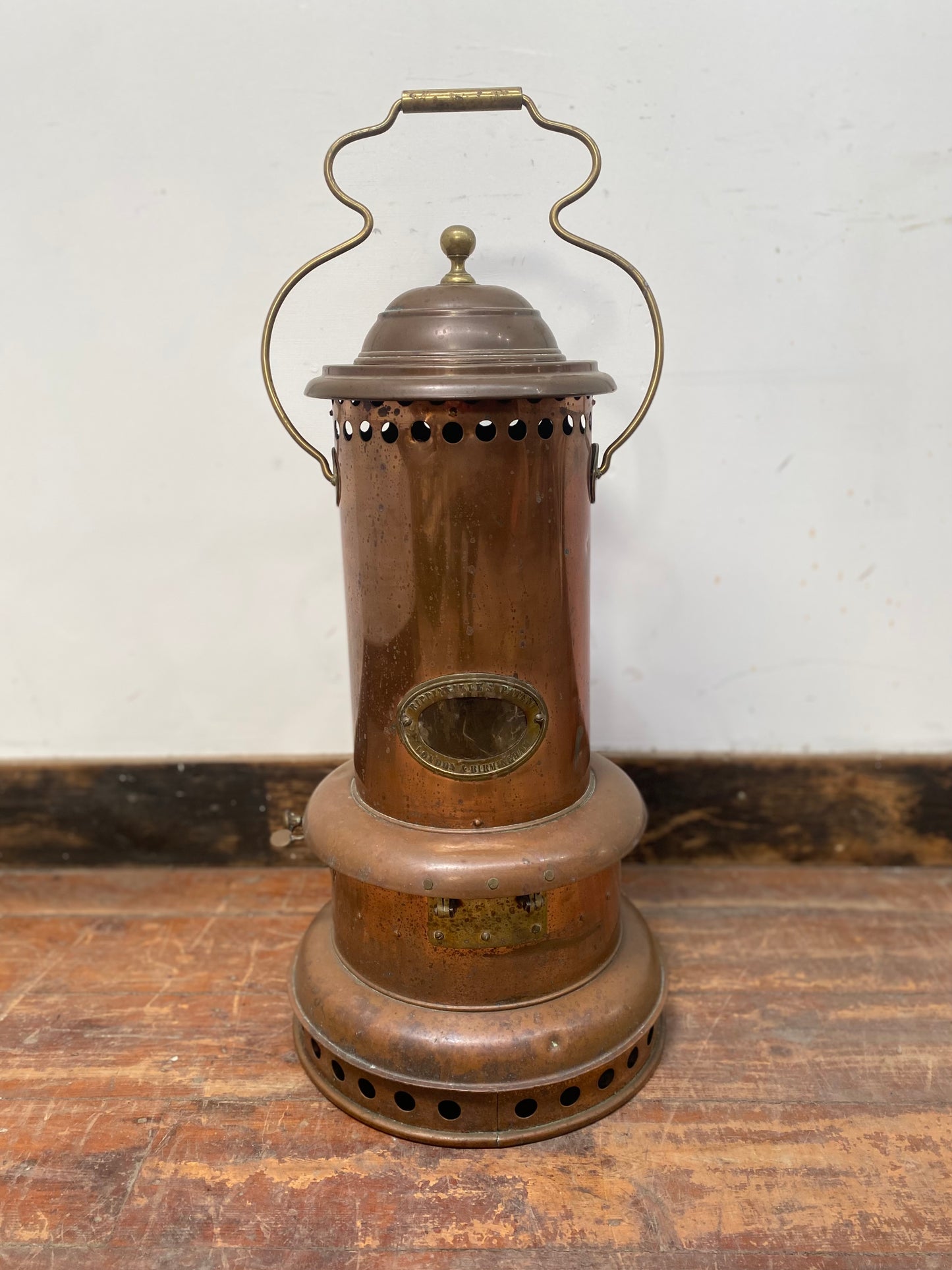 RARE antique copper heater from Rippingille's