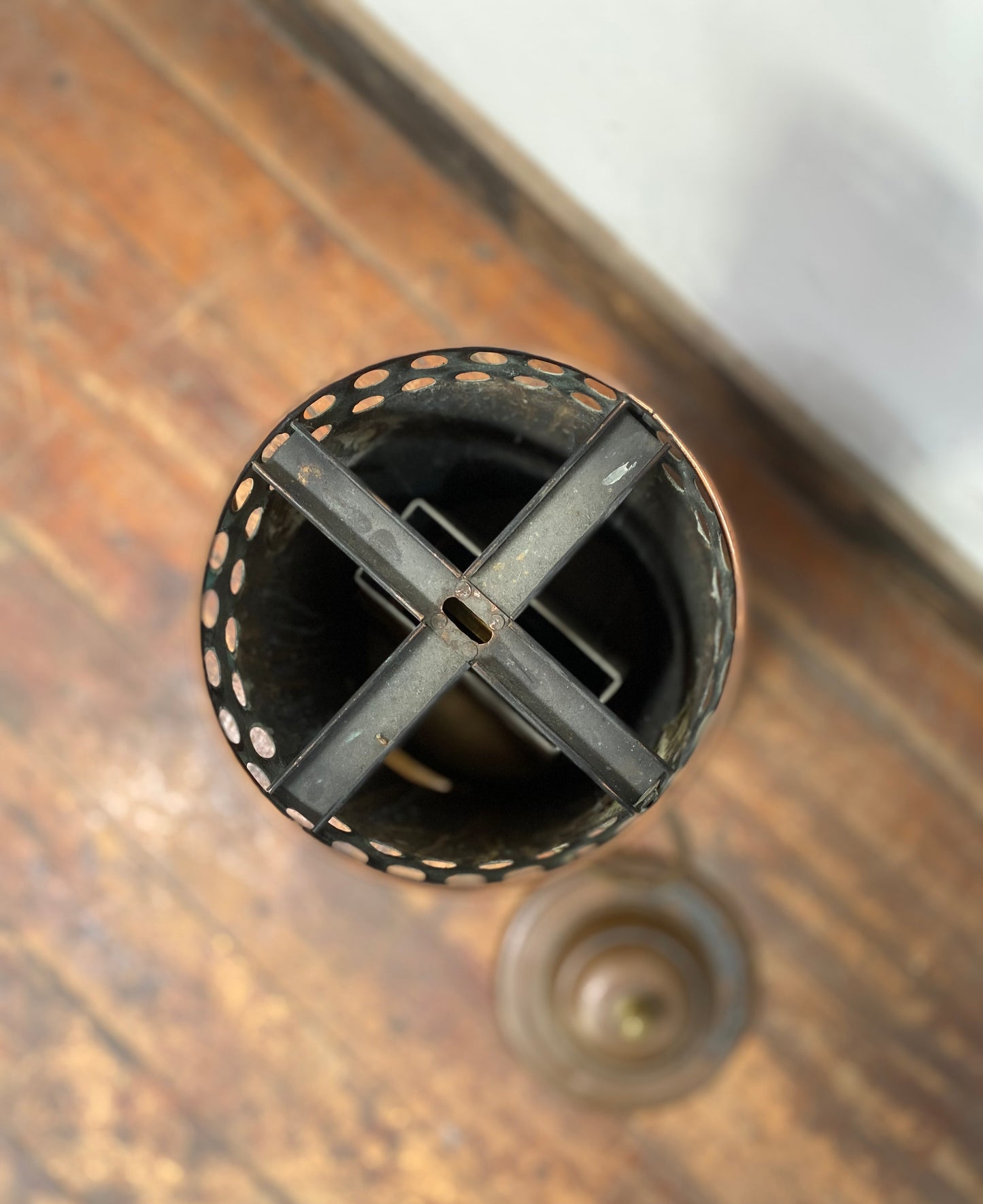 RARE antique copper heater from Rippingille's