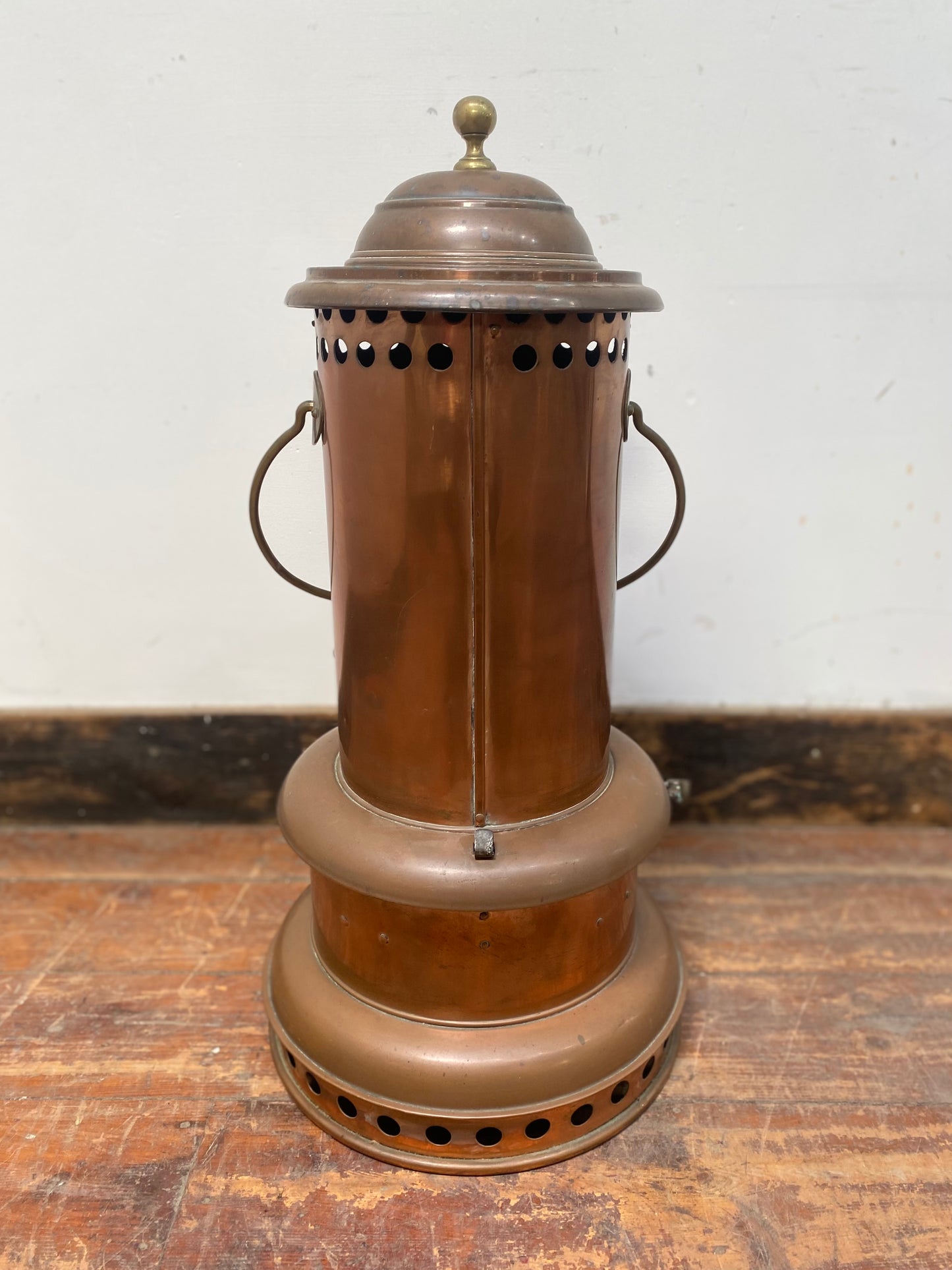 RARE antique copper heater from Rippingille's