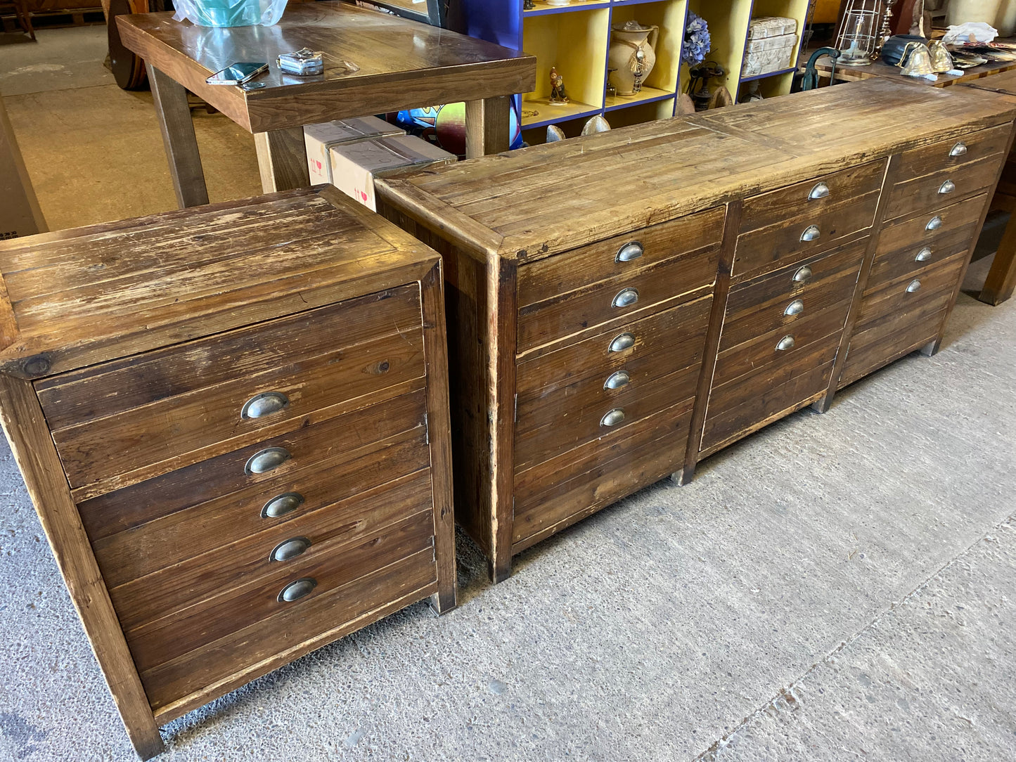 SALES COMBO: wooden sideboard & separate drawer unit