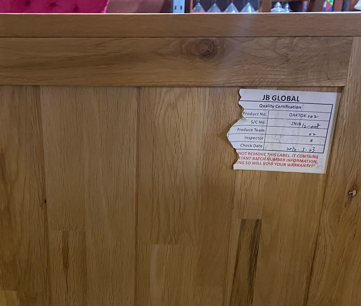 Ex-Oak Furniture Land chest of drawers