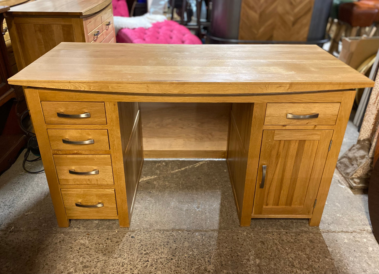 Solid wood desk ex-Oak Furniture Land