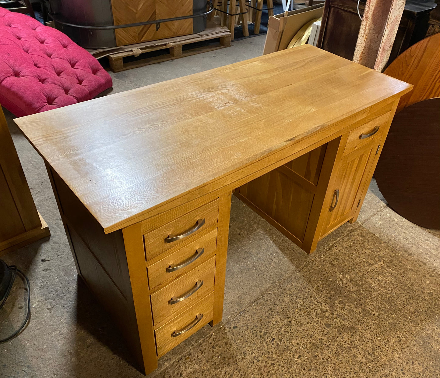 Solid wood desk ex-Oak Furniture Land