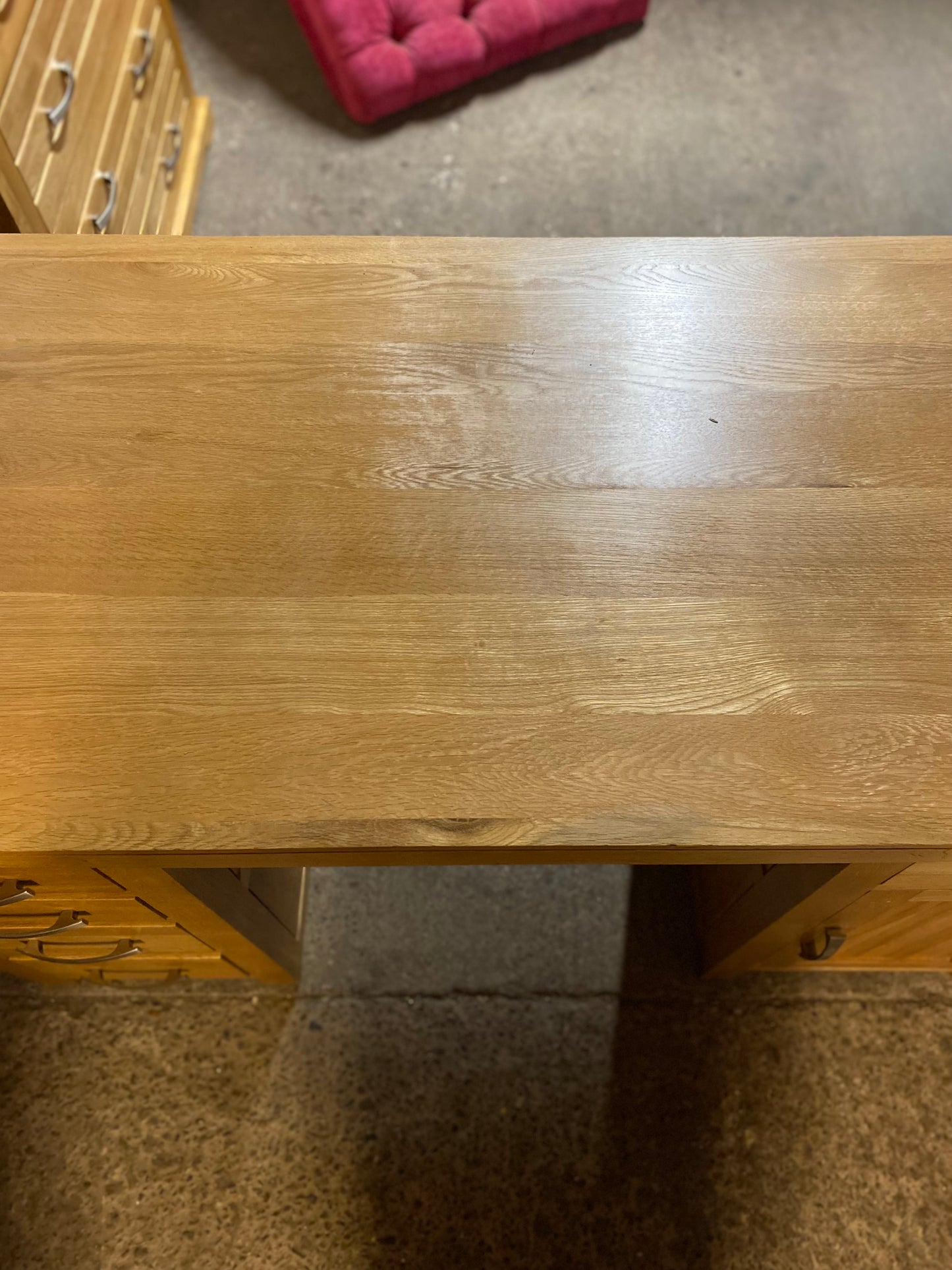 Solid wood desk ex-Oak Furniture Land
