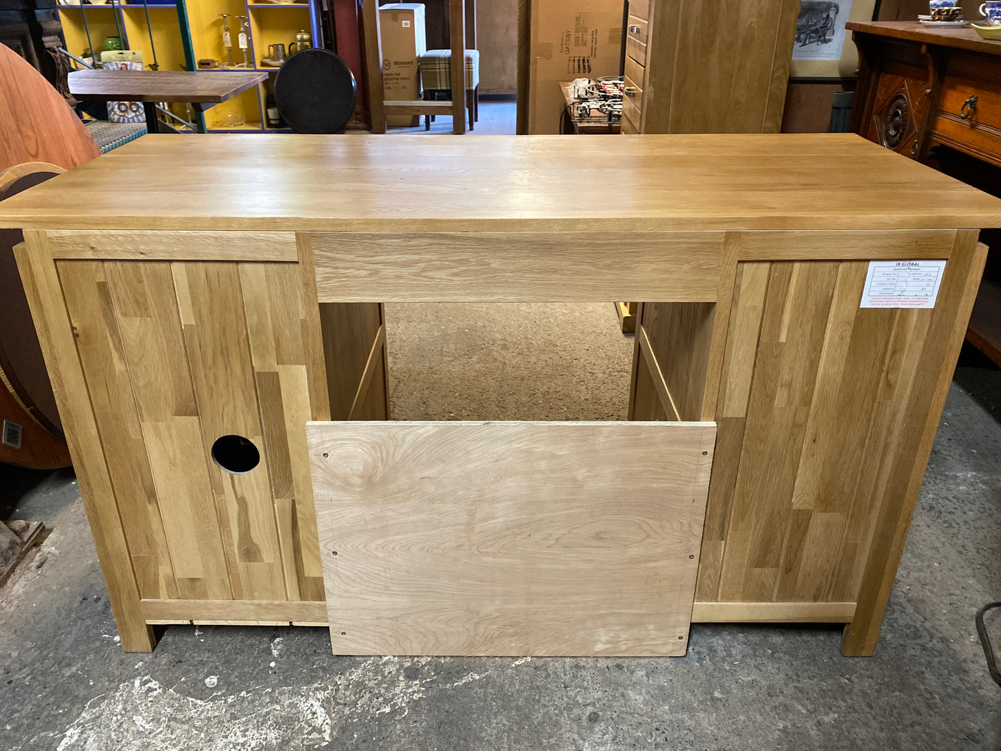 Solid wood desk ex-Oak Furniture Land