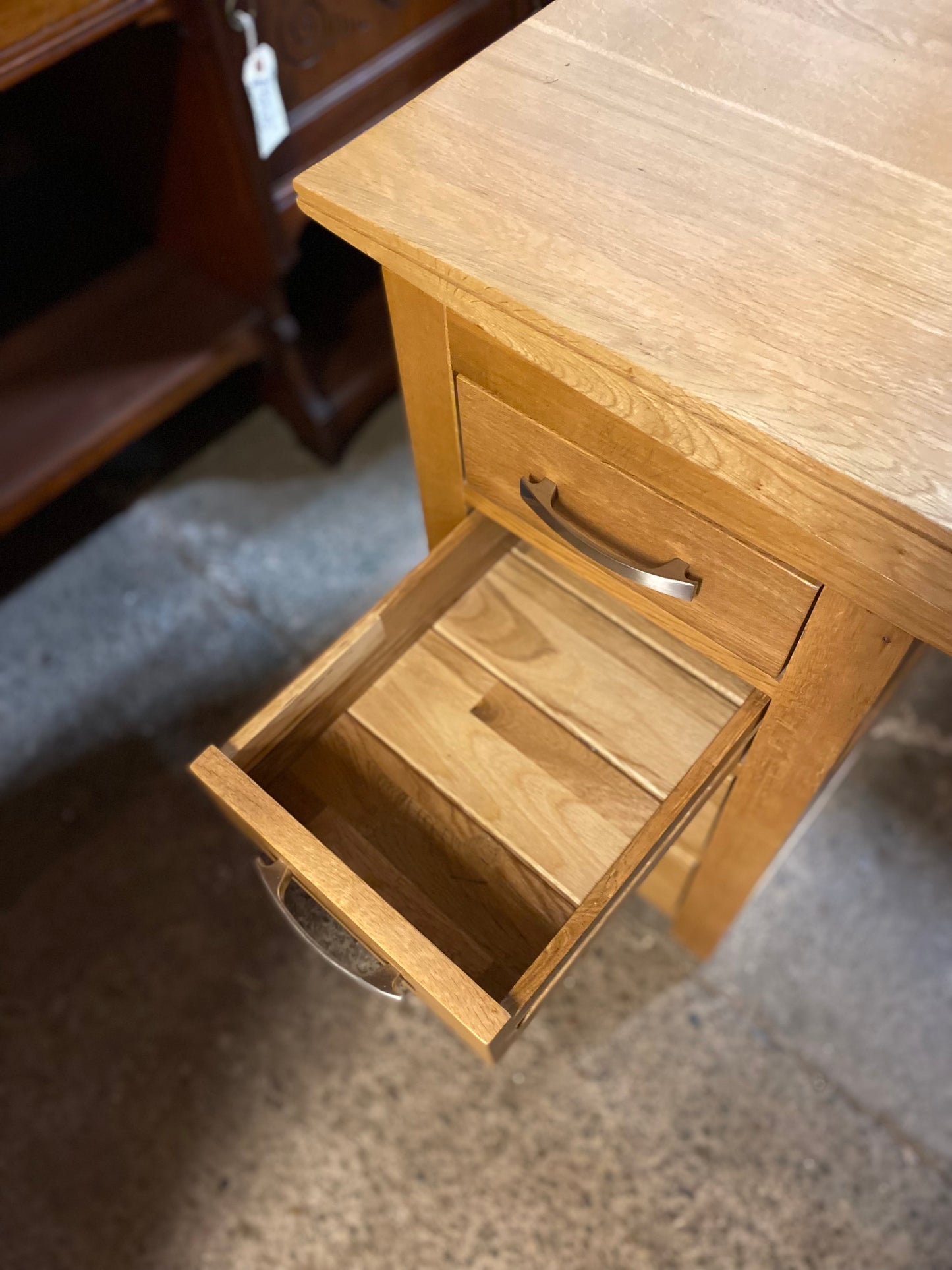 Solid wood desk ex-Oak Furniture Land