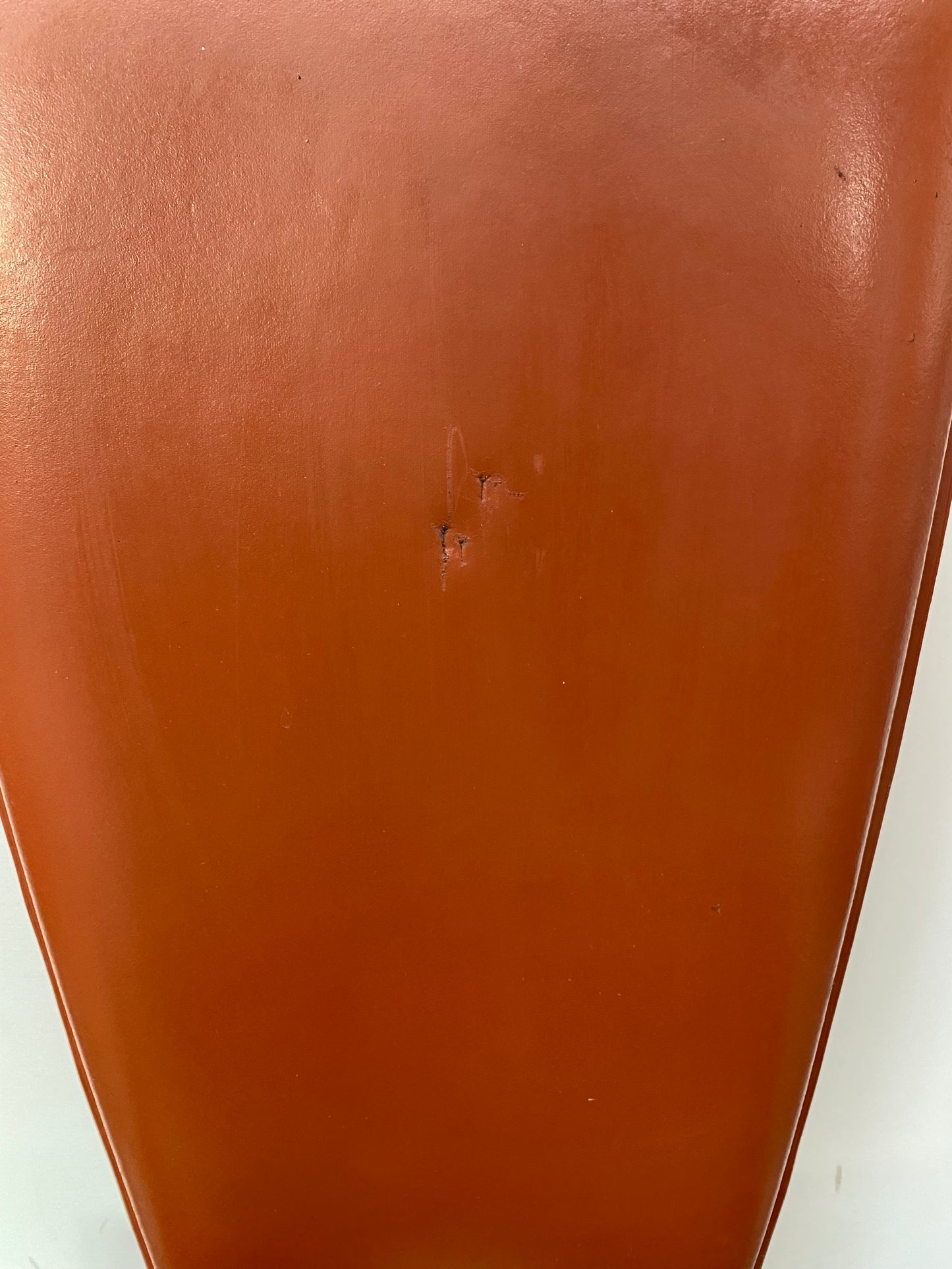 Set of four Italian leather dining chairs