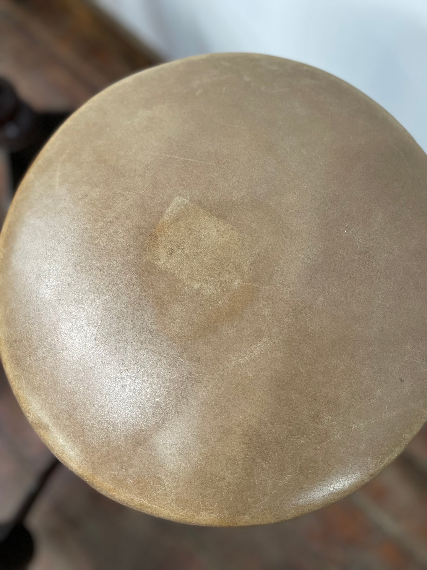 Set of 8 industrial style mid-height bar / pub stools
