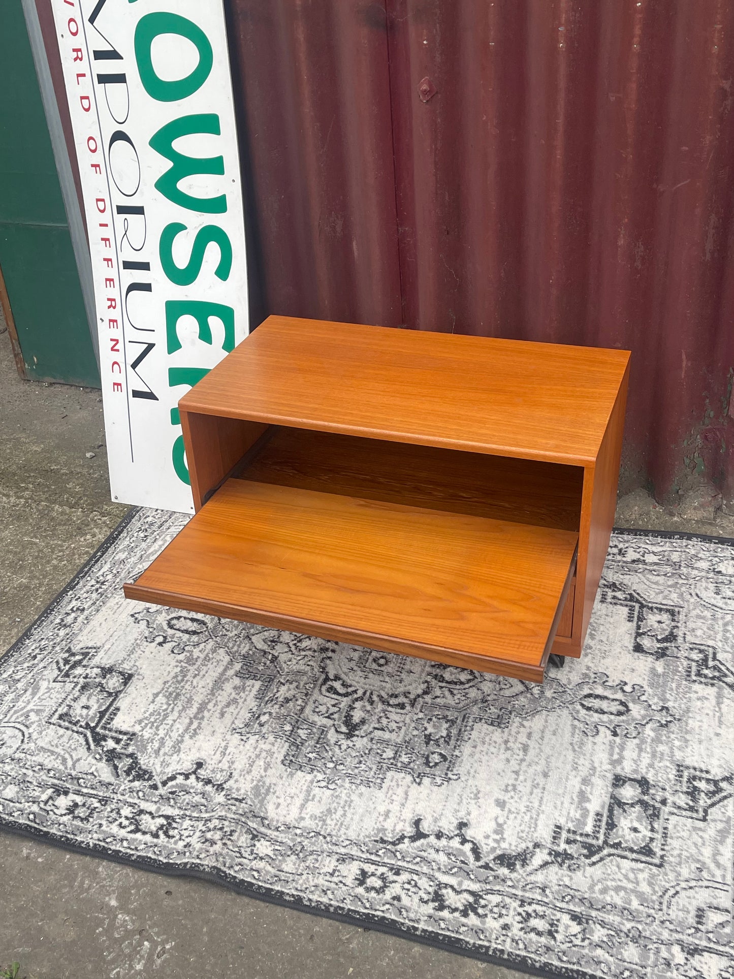 G-Plan Teak TV Cabinet Media Unit Mid Century Drop Down Door Retro Storage