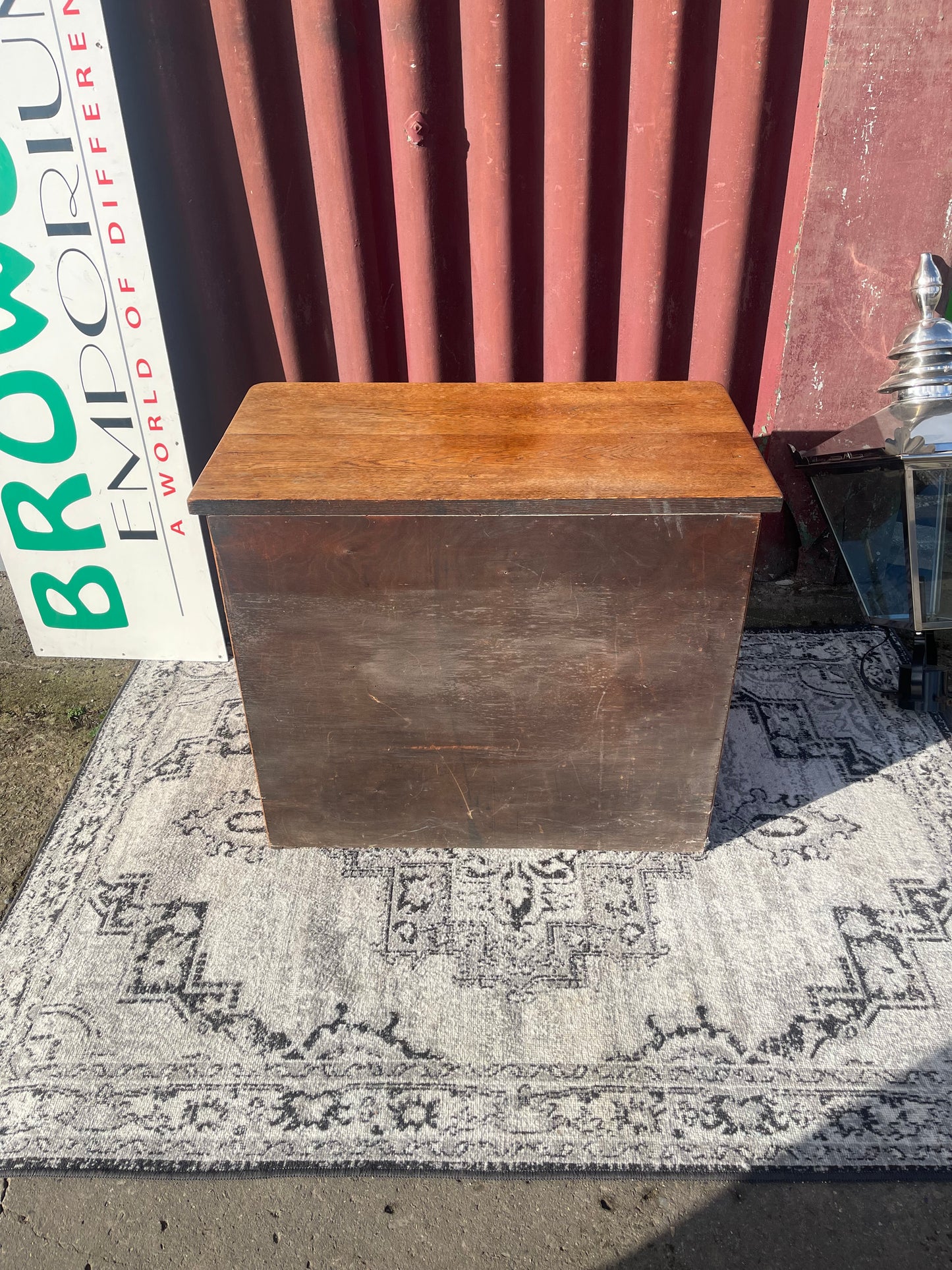 Antique Oak 9-Drawer Collectors Cabinet c.1880–1910 Small Storage Unit