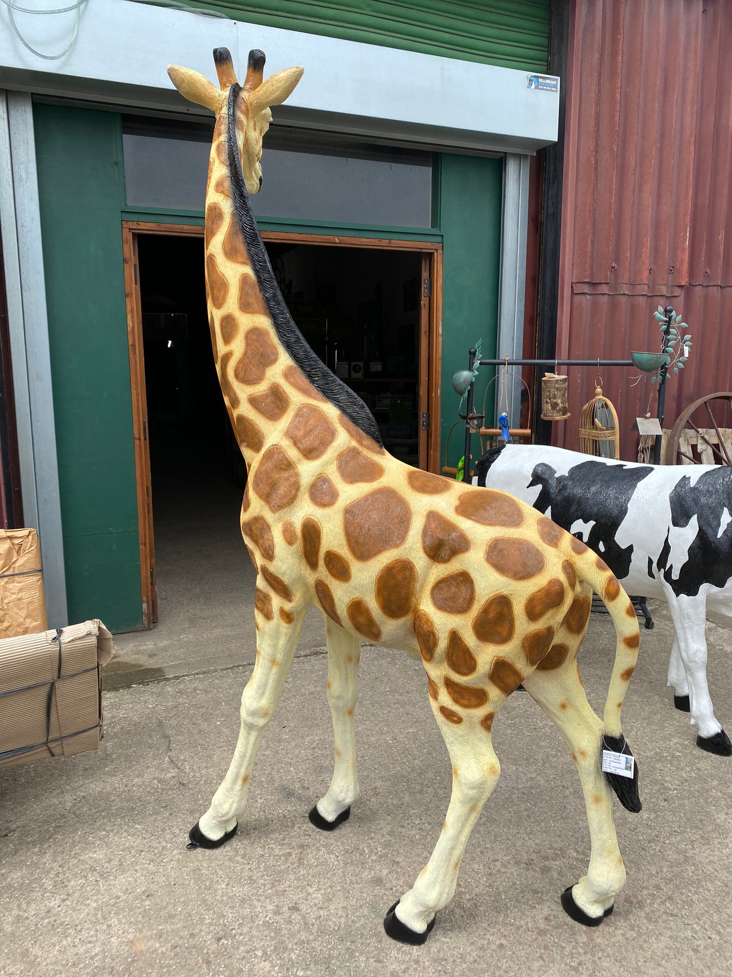 2.2m realistic Giraffe statue figure