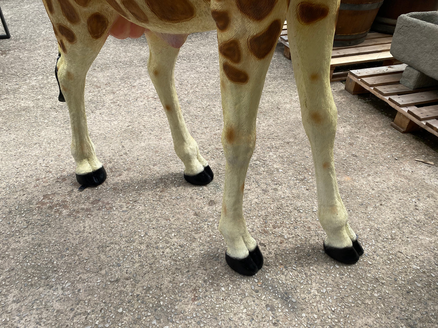 2.2m realistic Giraffe statue figure
