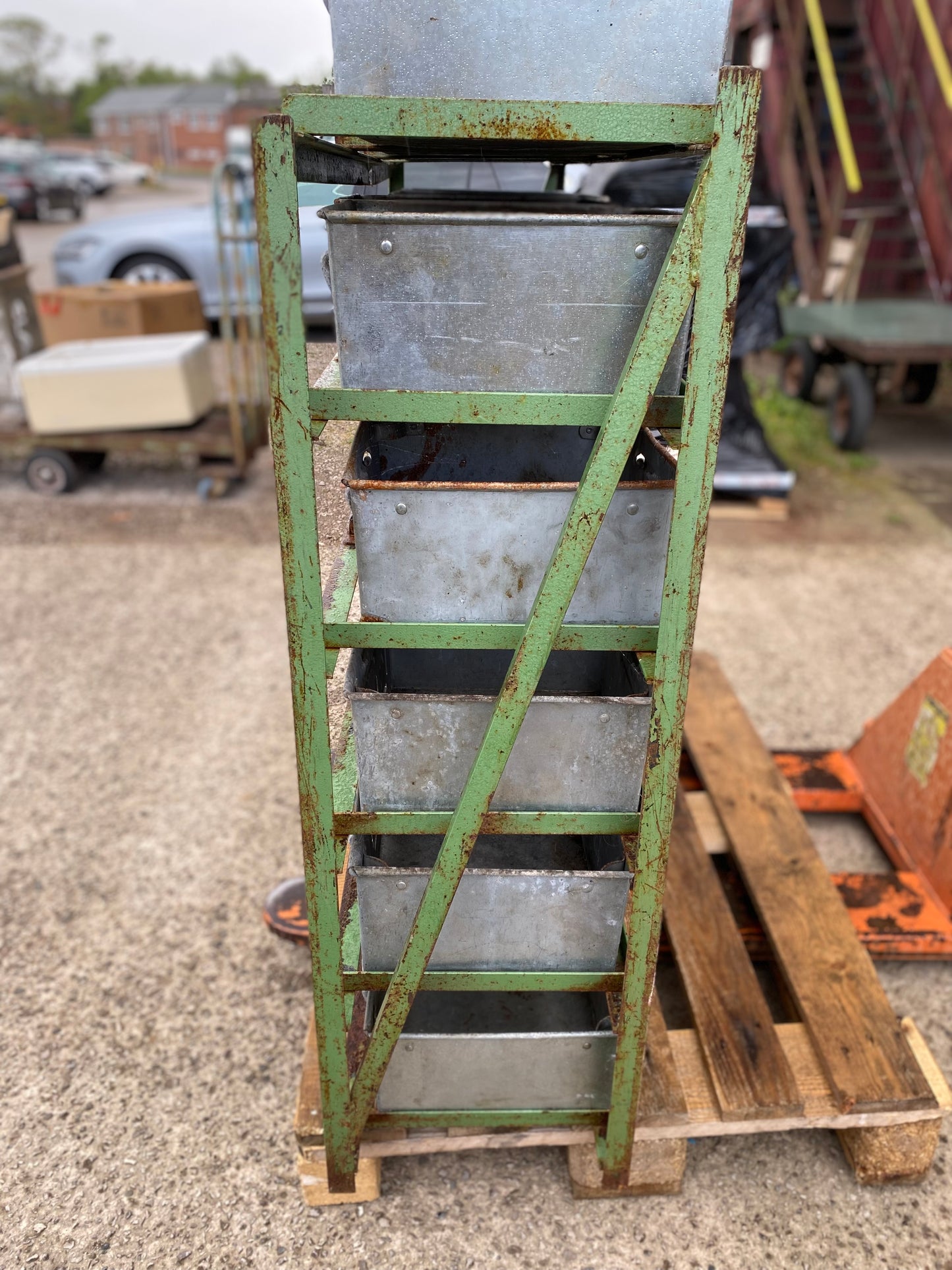 Industrial Totepan 6 tier storage unit for 24 pans