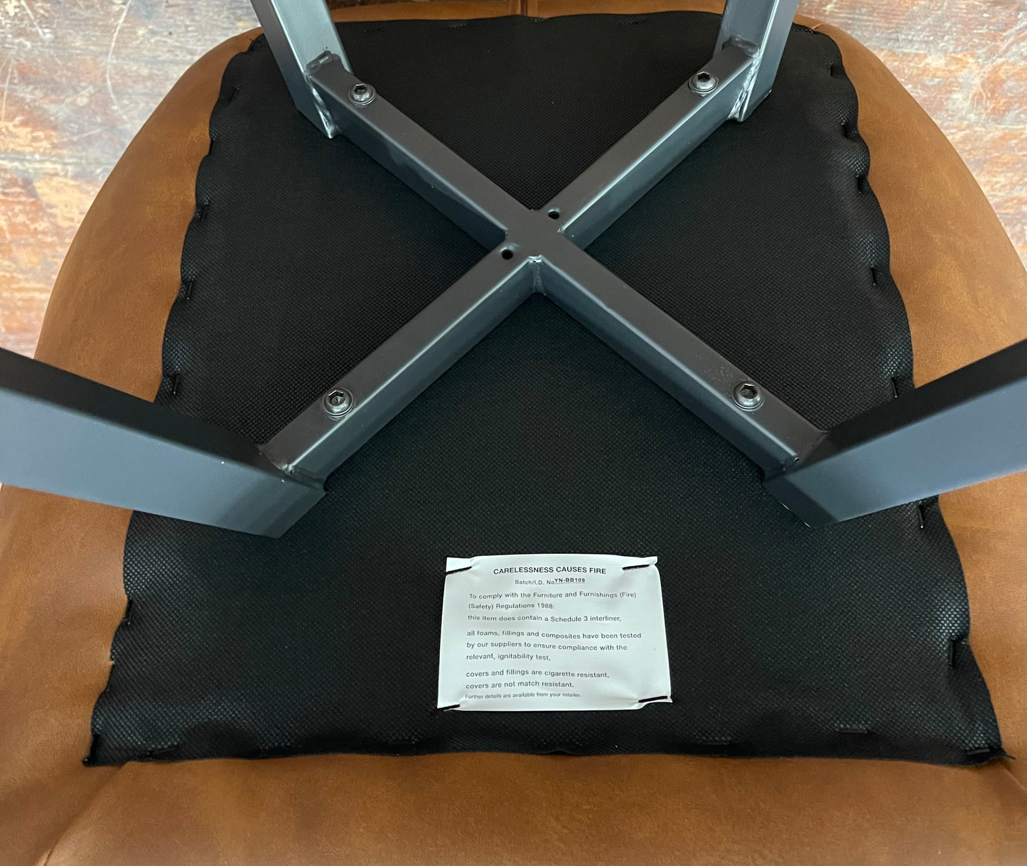 2 Alpha Tan Dining Chairs