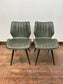 2 Alpha Dining Chairs in Forest Green