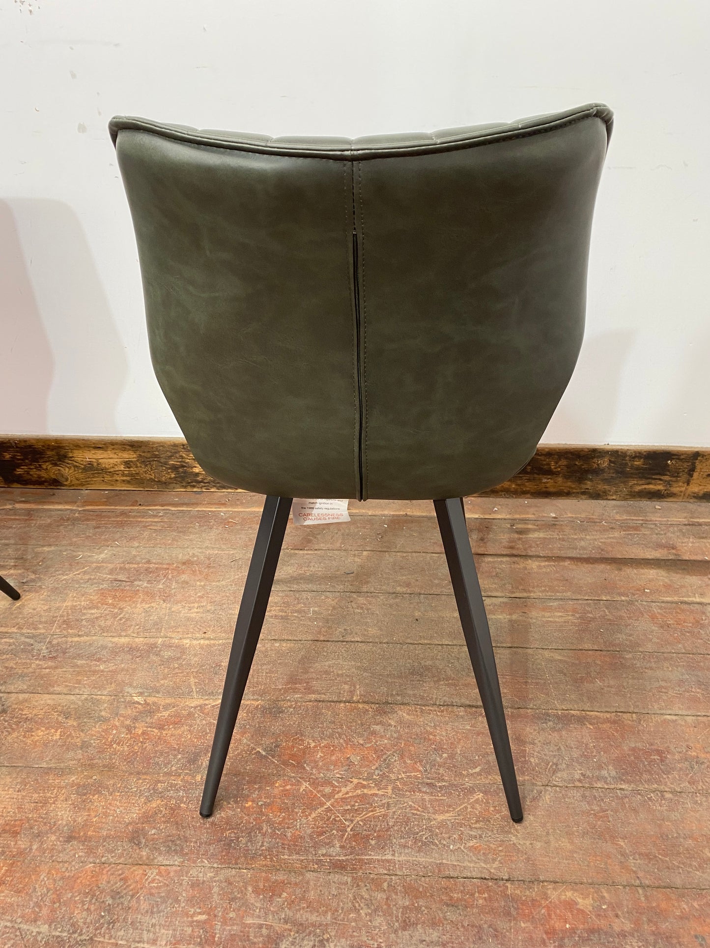 2 Alpha Dining Chairs in Forest Green