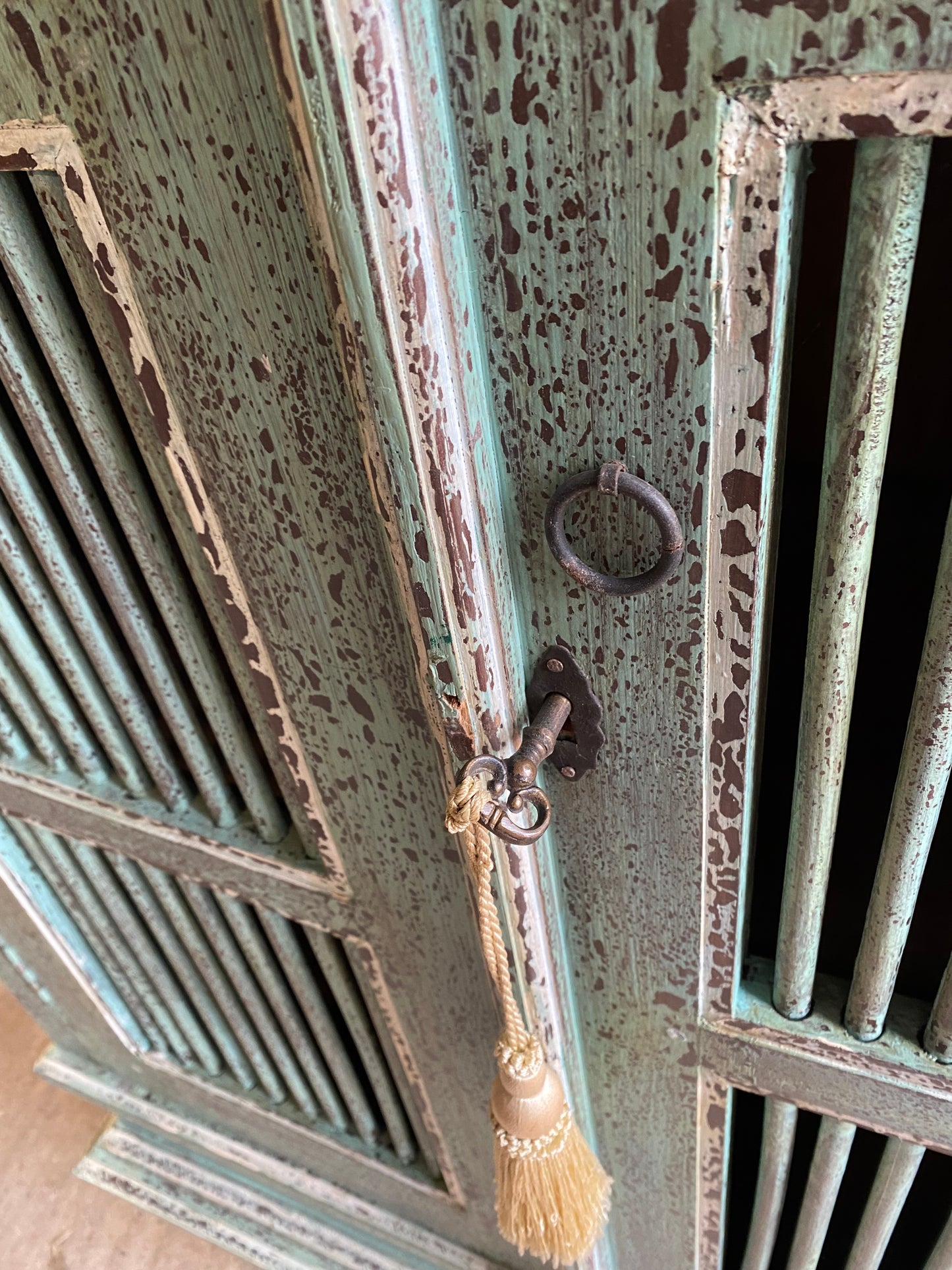 French Distressed Cabinet