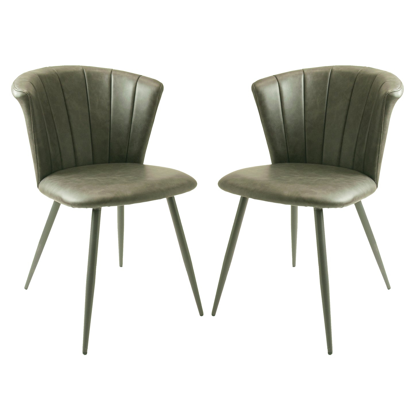 Pair of Grey Shelby Dining Chairs