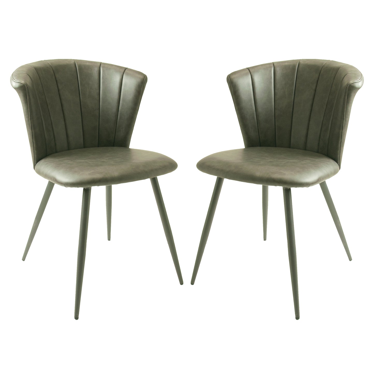 Pair of Grey Shelby Dining Chairs