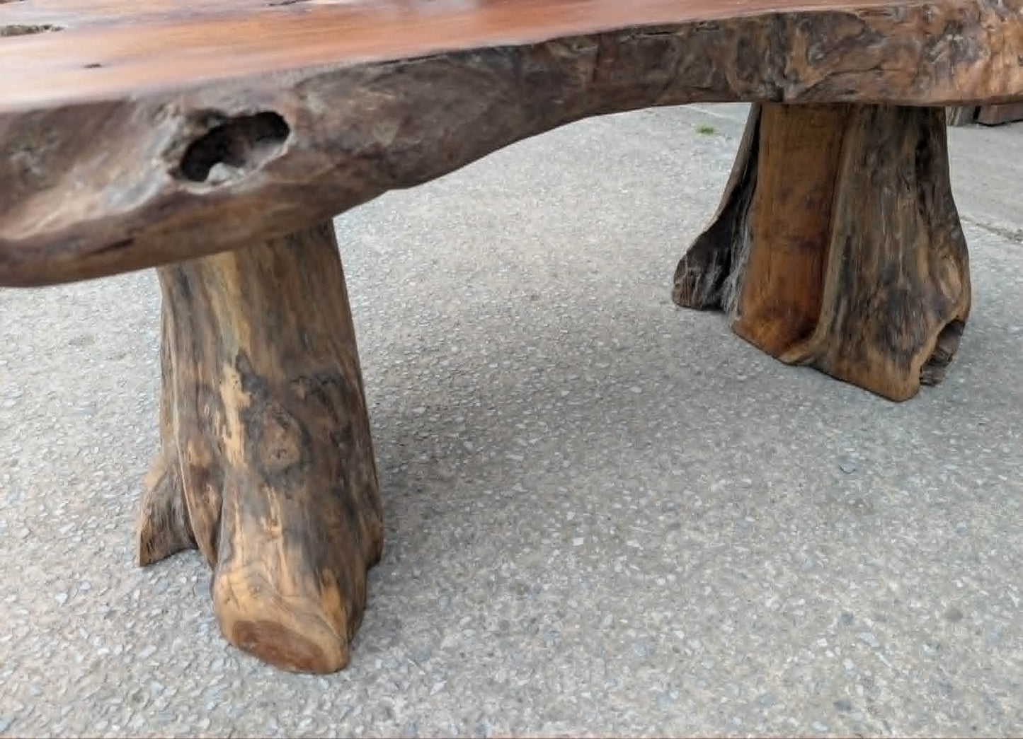 Large Root Wood Coffee Table / Live Edge