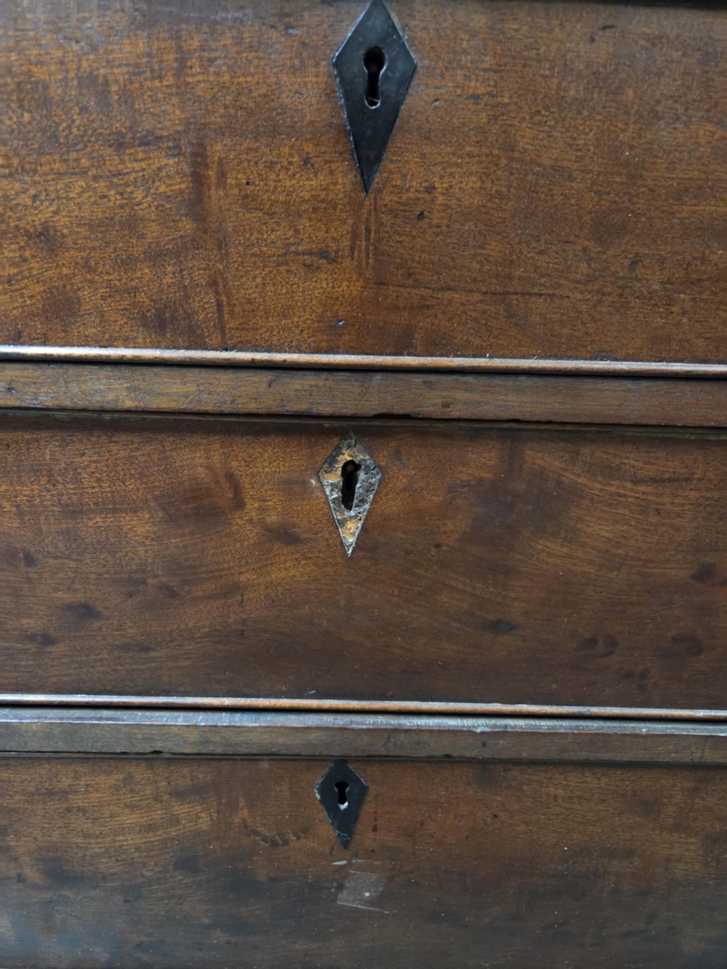 Vintage Repro Oak Writing Bureau with Fold Down Writing Surface