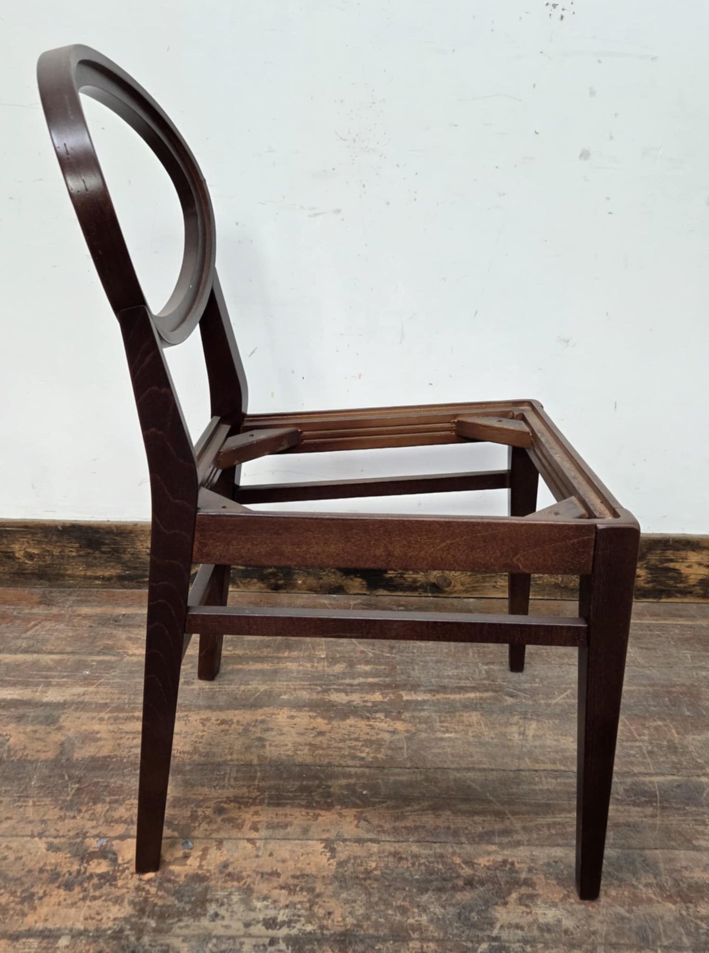 Set of 28 Wooden Spoonback Dining Chair Frames, without Seats or Upholstery