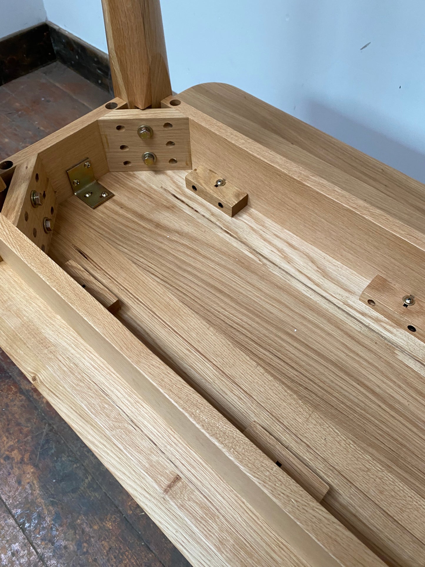 PAIR OF SOLID OAK BENCHES (NEW)