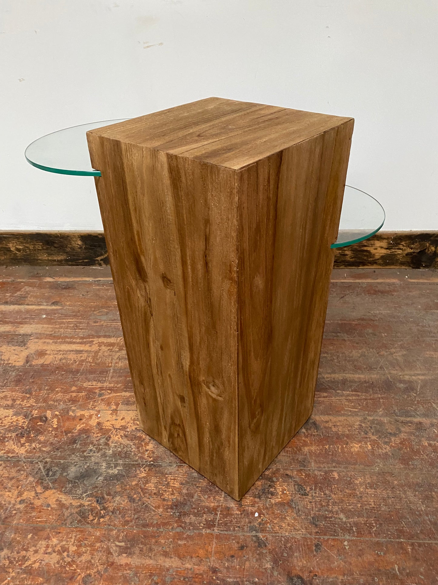 RECLAIMED TEAK SIDE TABLE