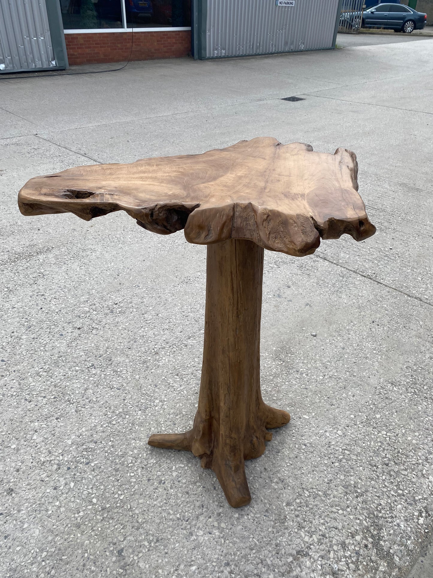 Root wood poseur table