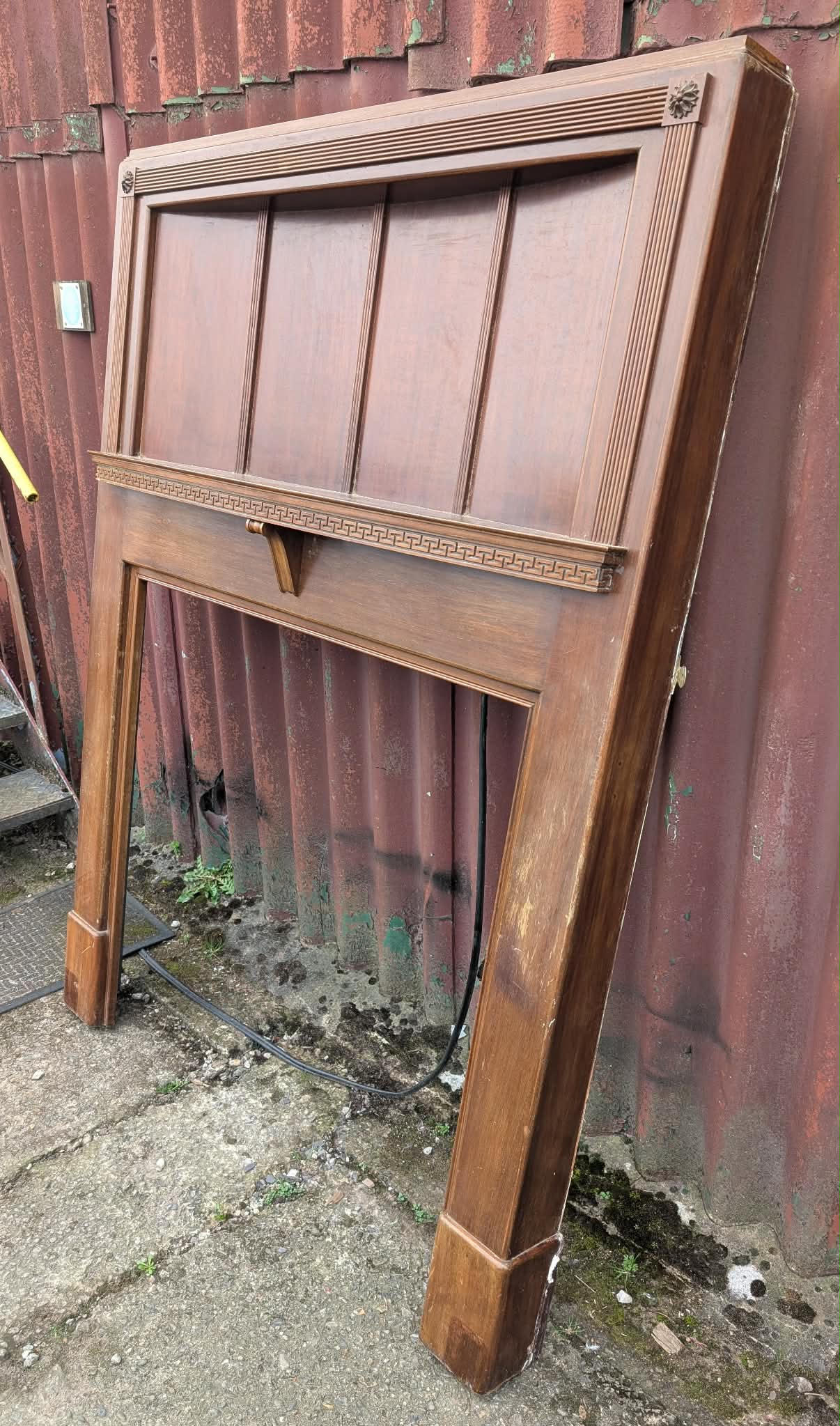 Large Wooden Fireplace Surround / Mantlepiece