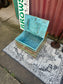 Colourful Hand Painted Wooden Storage Chest Coffee Table Floral Boho Style
