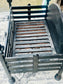 Handmade Black Metal Fire Basket Wrought Iron Open Fireplace Grate Hearth