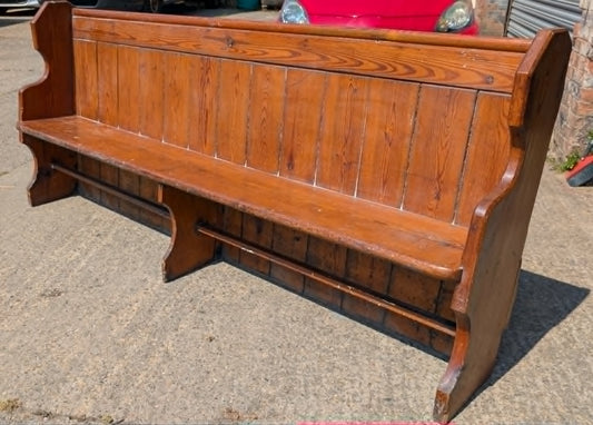 Long Wooden Church Bench / Pew (Slightly Modified)