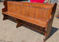 Long Wooden Church Bench / Pew (Slightly Modified)